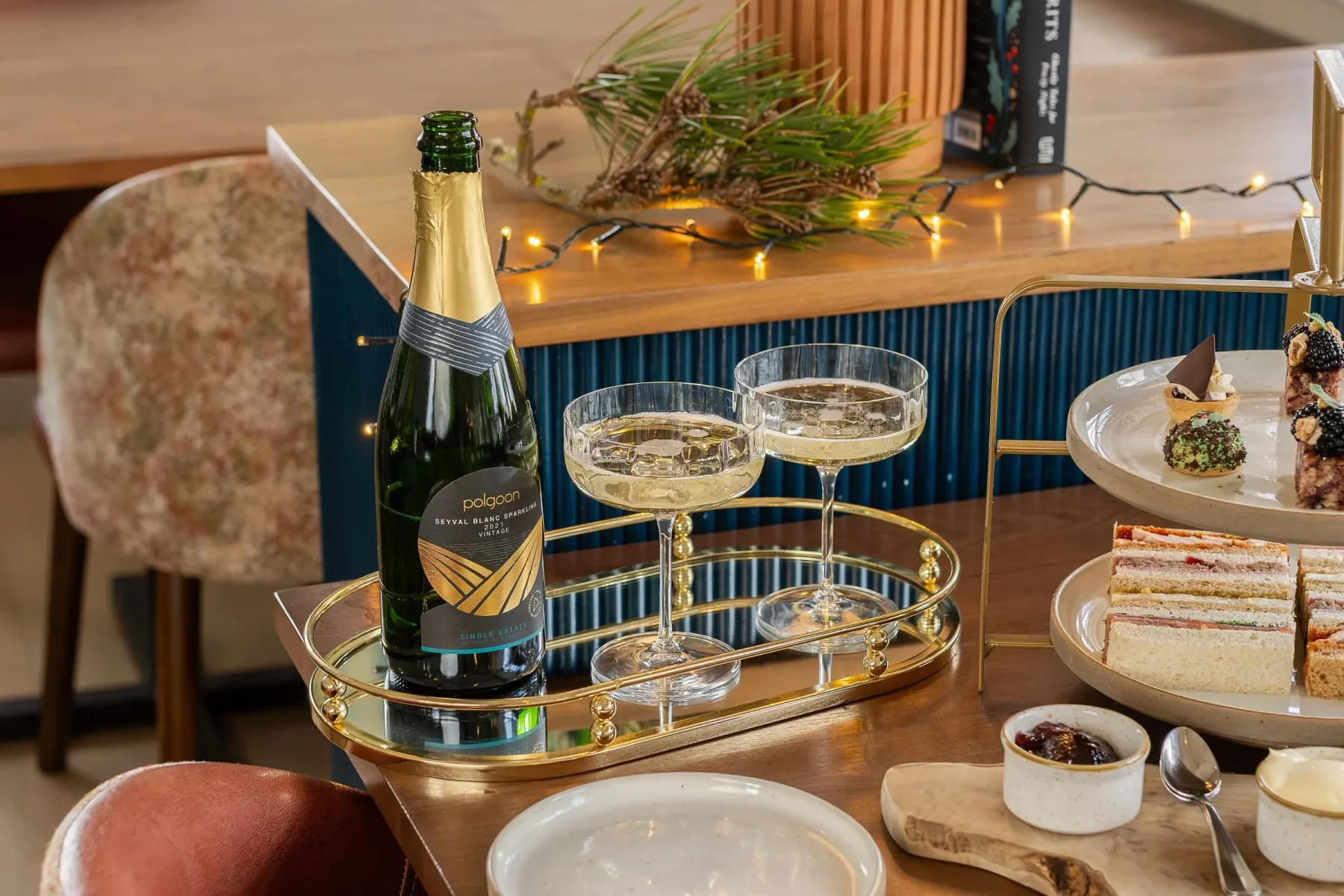 Local bubbles - Christmas Afternoon Tea at Harbour Loft, St Michael's Mount