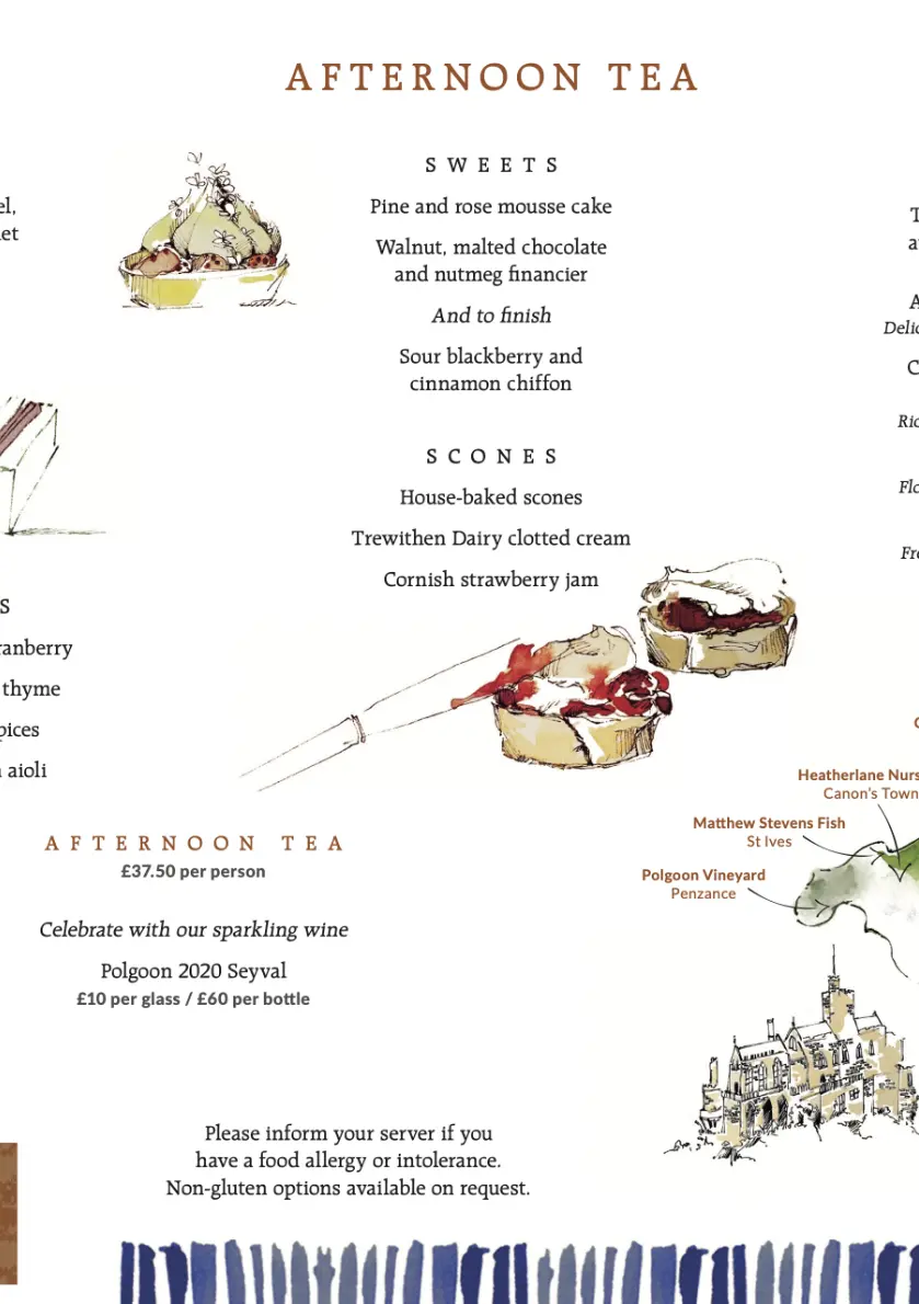 Afternoon Tea Menu 2025